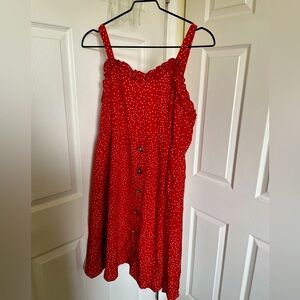 2x SHEIN dress. Red with white polka dots